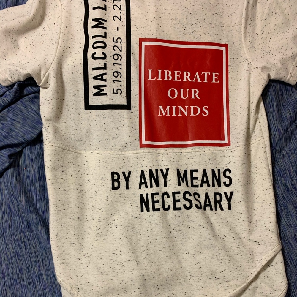 Fire Malcolm X extended tee.